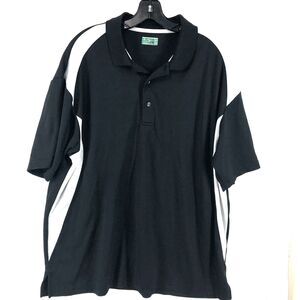 Ben Hogan Performance Mens Polo Golf Shirt Size 2XL Black Short Sleeve